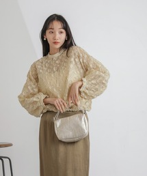 NANO universe | シアージャガードボリュームスリーブブラウス(シャツ/ブラウス)