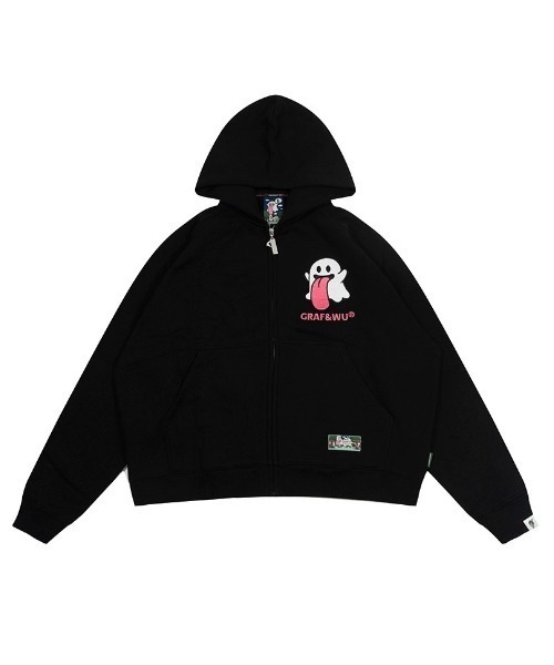 GRAF&WU キャラベルクロ フーディーパーカー GRAF&WU（グラフアンドユー）の「A'GEM/9 × .kom 『GRAF&WU