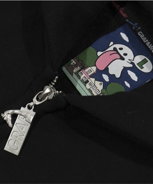 GRAF&WU キャラベルクロ フーディーパーカー GRAF&WU（グラフアンドユー）の「A'GEM/9 × .kom 『GRAF&WU