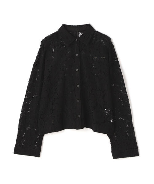 N.（N. Natural Beauty Basic）（エヌエヌナチュラルビューティーベーシック）の「◆ケミカルレースシャツ（シャツ/ブラウス・レディース・オフホワイト/ブラック・MEDIUM）」の9枚目の写真