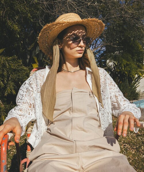 N.（N. Natural Beauty Basic）（エヌエヌナチュラルビューティーベーシック）の「◆ケミカルレースシャツ（シャツ/ブラウス・レディース・オフホワイト/ブラック・MEDIUM）」の5枚目の写真