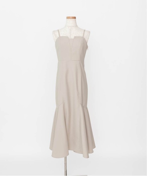 RANDA（ランダ）の「ハイウエストマーメイドキャミワンピース（ワンピース・レディース・ベージュ/グレー/ブラック・1/0）」の21枚目の写真