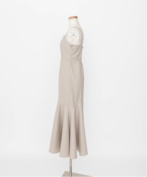 RANDA（ランダ）の「ハイウエストマーメイドキャミワンピース（ワンピース・レディース・ベージュ/グレー/ブラック・1/0）」の22枚目の写真