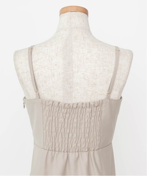 RANDA（ランダ）の「ハイウエストマーメイドキャミワンピース（ワンピース・レディース・ベージュ/グレー/ブラック・1/0）」の13枚目の写真