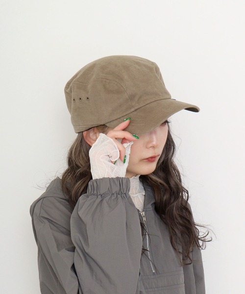 Well-Tailored（ウェルテイラード）の「Well-Tailored WORK CAP STANDARD（キャップ・メンズ・ブラック/ベージュ・FREE）」の6枚目の写真