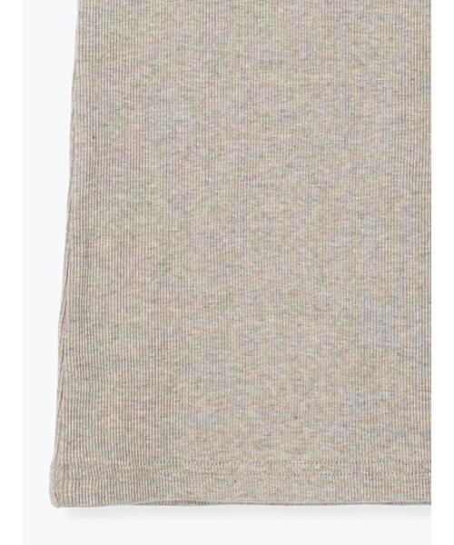 Samansa Mos2（サマンサ モスモス）の「テレコノースリーブカットソー（Tシャツ/カットソー・レディース・キナリ/チャコールグレー/ベージュ・F）」の10枚目の写真