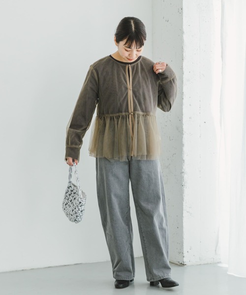 ITEMS URBANRESEARCH（アイテムズ アーバンリサーチ）の「チュールティアードプルオーバー（その他トップス・レディース・ブラック/モカ・FREE）」の12枚目の写真
