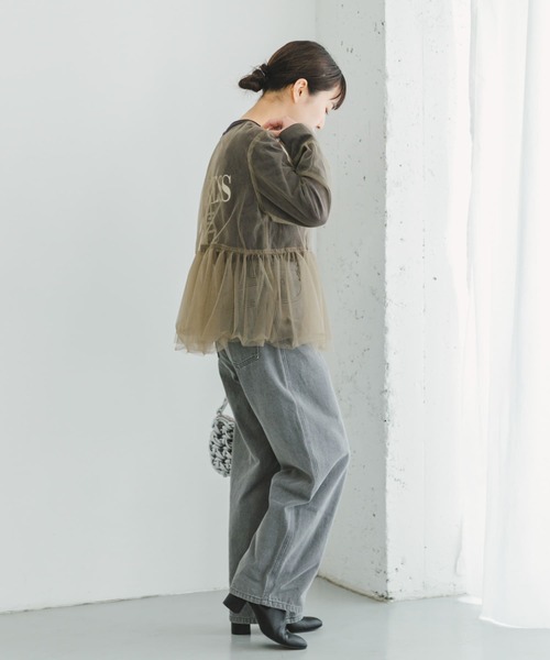 ITEMS URBANRESEARCH（アイテムズ アーバンリサーチ）の「チュールティアードプルオーバー（その他トップス・レディース・ブラック/モカ・FREE）」の3枚目の写真