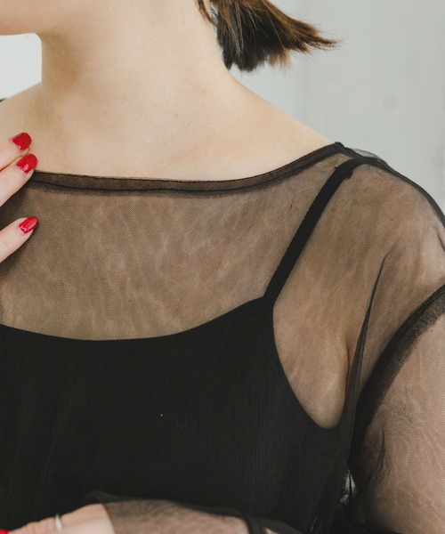 ITEMS URBANRESEARCH（アイテムズ アーバンリサーチ）の「チュールティアードプルオーバー（その他トップス・レディース・ブラック/モカ・FREE）」の16枚目の写真