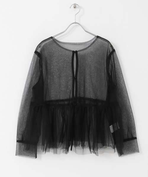 ITEMS URBANRESEARCH（アイテムズ アーバンリサーチ）の「チュールティアードプルオーバー（その他トップス・レディース・ブラック/モカ・FREE）」の21枚目の写真