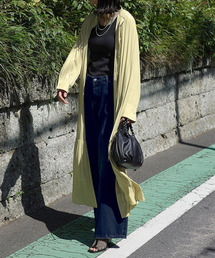 《追加2》ストライプ/デシンマキシティアードワンピース