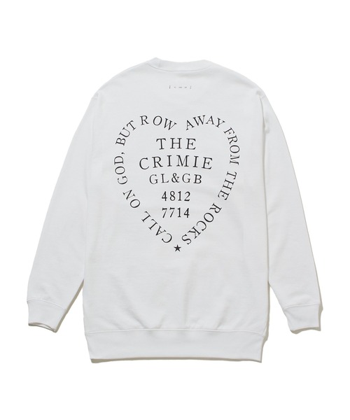 CRIMIE(クライミー)の「BLACK HEART LOGO CREW SWEAT / ブラックハート ロゴ クルー スウェット(スウェット・メンズ・ブラック/ホワイト/ブラウン・XXL/XL/L/M/S)」の6枚目の写真