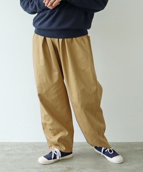 PAR ICI(パーリッシィ)の「コットンツイル ボリュームパンツ(その他パンツ・レディース・ベージュ/カーキ/ブラック/グレー/ブルー・FREE)」の3枚目の写真