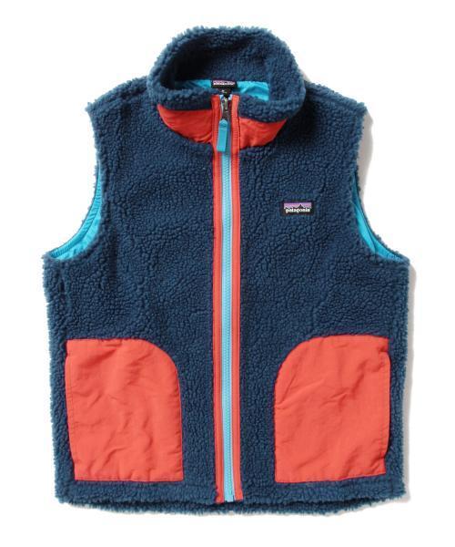 patagonia(パタゴニア)の「Patagonia / Kids Retro-X Vest 15FW(ベスト・レディース・ナチュラル/ネイビー・ONE SIZE)」の1枚目の写真