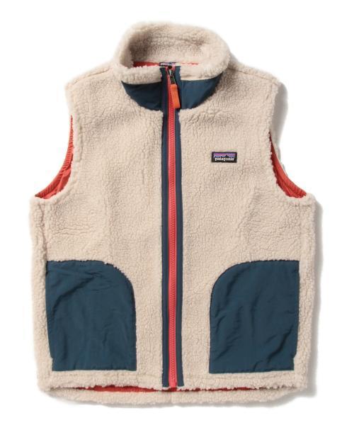 patagonia(パタゴニア)の「Patagonia / Kids Retro-X Vest 15FW(ベスト・レディース・ナチュラル/ネイビー・ONE SIZE)」の5枚目の写真
