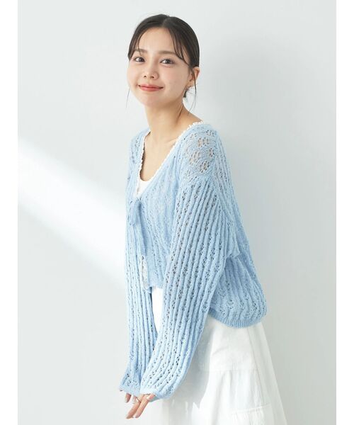 セール】テープヤーンリボンカーディガン（カーディガン/ボレロ