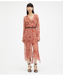 ALLSAINTS | LIANA WAIMEA PRINT V-NECK MAXI DRESS | LIANA WAIMEA プリント Vネック マキシ ドレス・ワンピース(ワンピース)