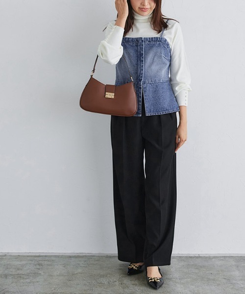 Pierrot（ピエロ）の「デニムビスチェ（ベスト・レディース・ブルー/サックスブルー・L/M）」の6枚目の写真