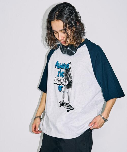 WEGO(ウィゴー)の「WEGO/フォトグラフィックラグランBIGT(Tシャツ/カットソー・メンズ・その他1/その他2・MEDIUM/LARGE)」の14枚目の写真