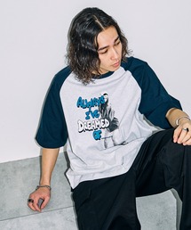 WEGO | WEGO/【24年春夏新作】フォトグラフィックラグランBIGT(Tシャツ/カットソー)