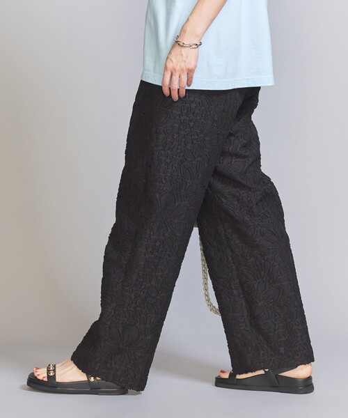 BEAUTY&YOUTH UNITED ARROWS（ビューティーアンドユースユナイテッドアローズ）の「カットジャカード バックゴムパンツ（その他パンツ・レディース・オレンジ/ブラック・S/M）」の4枚目の写真