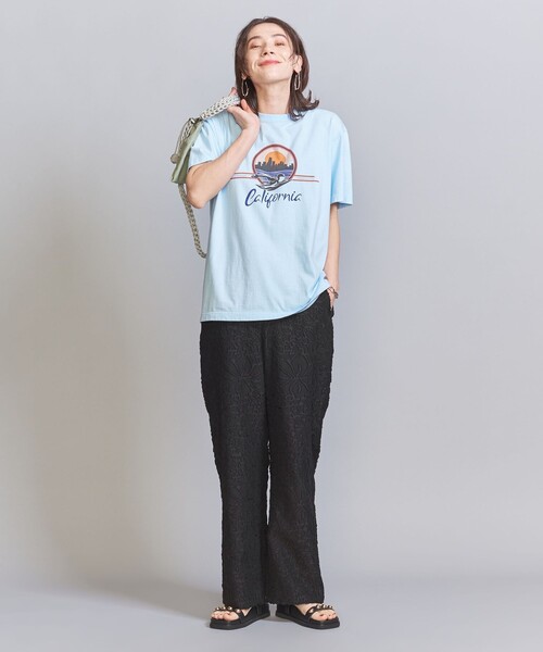 BEAUTY&YOUTH UNITED ARROWS（ビューティーアンドユースユナイテッドアローズ）の「カットジャカード バックゴムパンツ（その他パンツ・レディース・オレンジ/ブラック・S/M）」の6枚目の写真