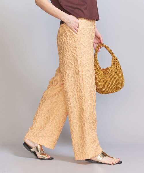 BEAUTY&YOUTH UNITED ARROWS（ビューティーアンドユースユナイテッドアローズ）の「カットジャカード バックゴムパンツ（その他パンツ・レディース・オレンジ/ブラック・S/M）」の8枚目の写真