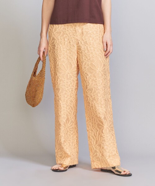 BEAUTY&YOUTH UNITED ARROWS（ビューティーアンドユースユナイテッドアローズ）の「カットジャカード バックゴムパンツ（その他パンツ・レディース・オレンジ/ブラック・S/M）」の9枚目の写真
