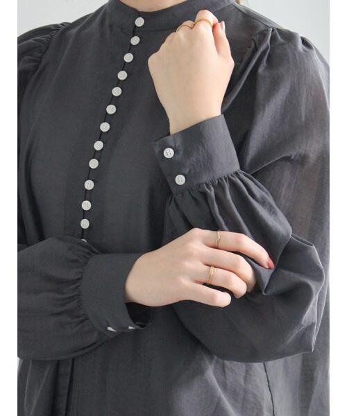 Te chichi（テチチ）の「フロントメニーボタンブラウス（シャツ/ブラウス・レディース・オフホワイト/チャコールグレー/イエロー・F）」の20枚目の写真