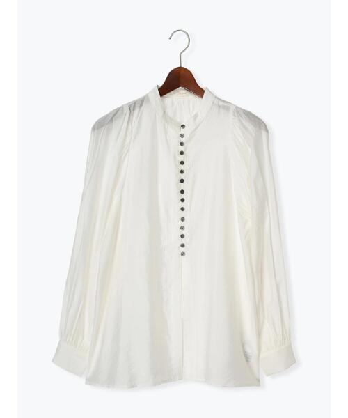 Te chichi（テチチ）の「フロントメニーボタンブラウス（シャツ/ブラウス・レディース・オフホワイト/チャコールグレー/イエロー・F）」の21枚目の写真