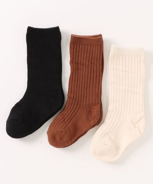 【セール】★Rylee＋Cru★RIBBED SOCKS || CEDAR / IVORY / BLACK（その他ベビー用品）｜Rylee + Cru（ライリーアンドクルー）
