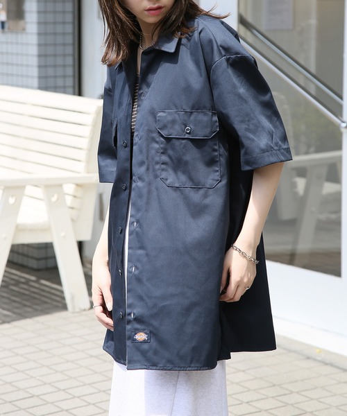 Dickies（ディッキーズ）の「【Dickies】SHIRTS SSFQ　半袖シャツ /1574（シャツ/ブラウス・メンズ・ダークグリーン/ブラック/レッド/ライトグレー/ベージュ/ネイビー/チャコールグレー・S/L/M/XXL/XL）」の11枚目の写真