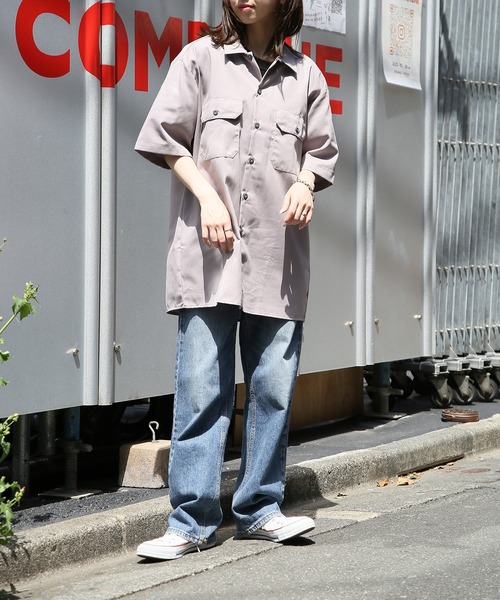 Dickies（ディッキーズ）の「【Dickies】SHIRTS SSFQ　半袖シャツ /1574（シャツ/ブラウス・メンズ・ダークグリーン/ブラック/レッド/ライトグレー/ベージュ/ネイビー/チャコールグレー・S/L/M/XXL/XL）」の17枚目の写真