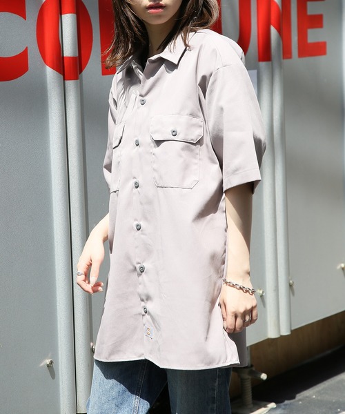 Dickies（ディッキーズ）の「【Dickies】SHIRTS SSFQ　半袖シャツ /1574（シャツ/ブラウス・メンズ・ダークグリーン/ブラック/レッド/ライトグレー/ベージュ/ネイビー/チャコールグレー・S/L/M/XXL/XL）」の14枚目の写真