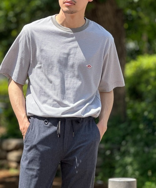新品★ダントン★ワンポイントロゴ ショートスリーブTシャツ　ピンクt2504 DANTON（ダントン）の「[DANTON/ダントン] ワンポイントロゴ