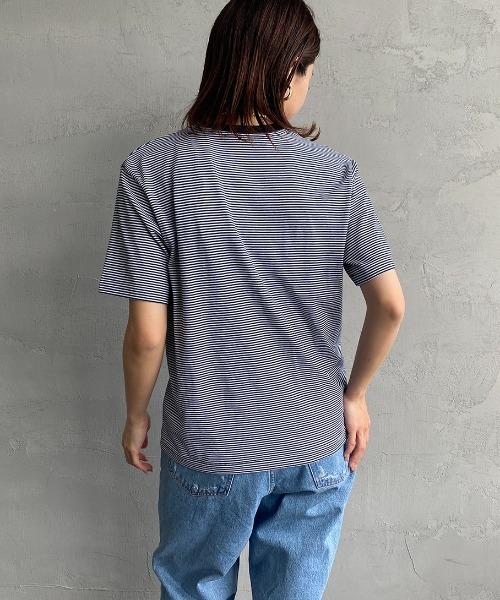美品　DANTON ダントン　半袖ブラウス　ブルー　ワンポイントロゴ　36 S 楽天市場】【2025春夏】ダントン DANTON 丸襟ポケット付プル