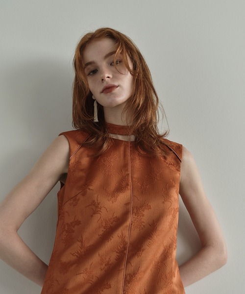 ANDRESD（アンドレスド）の「chinoiserie tiered hem dress