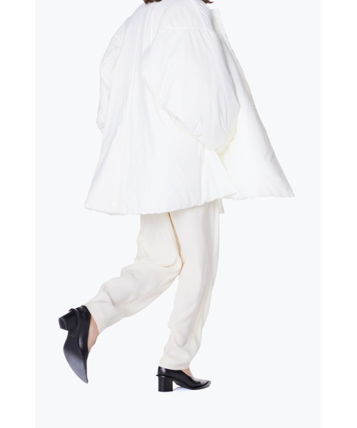 2023AWエンフォルド マットタフタ中ワタコート ラップコート ボタンレス38 2023AWエンフォルド マットタフタ中ワタコート ラップコート