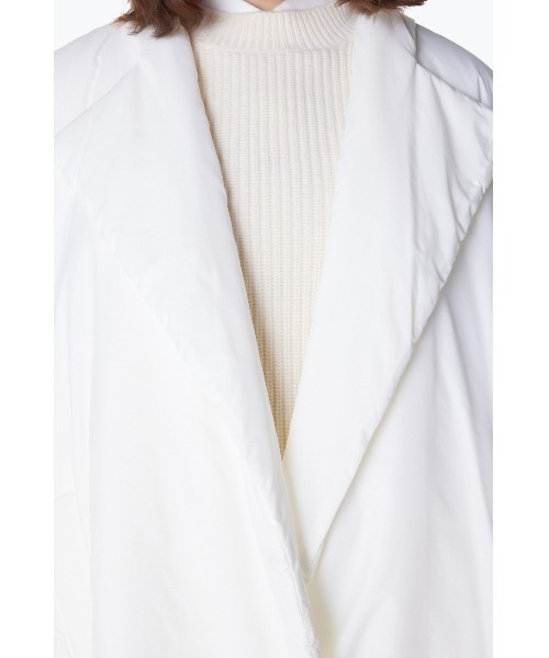 2023AWエンフォルド マットタフタ中ワタコート ラップコート ボタンレス38 2023AWエンフォルド マットタフタ中ワタコート ラップコート ボタン