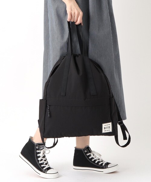 one'sterrace（ワンズテラス）の「◆HE BITTE 2WAYナップサック（その他・レディース・アイボリー系8/グリーン系その他6/イエロー系8/ブラック系8・99）」の19枚目の写真