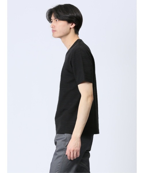 TAKA-Q(タカキュー)の「【綿混】タカキュー タックボーダー Vネック 半袖 Tシャツ(Tシャツ/カットソー・メンズ・ブラック/ホワイト/ネイビー・X-LARGE/LARGE/MEDIUM)」の12枚目の写真