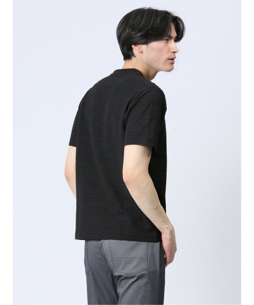 TAKA-Q(タカキュー)の「【綿混】タカキュー タックボーダー Vネック 半袖 Tシャツ(Tシャツ/カットソー・メンズ・ブラック/ホワイト/ネイビー・X-LARGE/LARGE/MEDIUM)」の14枚目の写真