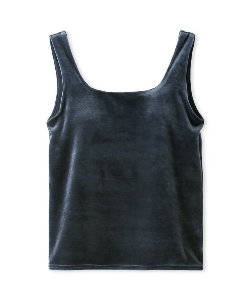 FRAY I.D(フレイアイディー)の「カップインベロアタンクトップ(タンクトップ・レディース・ベージュ/グレー/ブルー/キャメル・FREE)」の4枚目の写真