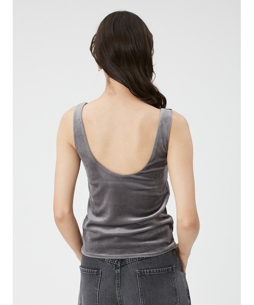 FRAY I.D(フレイアイディー)の「カップインベロアタンクトップ(タンクトップ・レディース・ベージュ/グレー/ブルー/キャメル・FREE)」の6枚目の写真