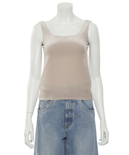 FRAY I.D(フレイアイディー)の「カップインベロアタンクトップ(タンクトップ・レディース・ベージュ/グレー/ブルー/キャメル・FREE)」の15枚目の写真