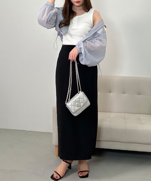 INGNI(イング)の「ヘンリーリブタンク(タンクトップ・レディース・オレンジ/オフホワイト/ブラック/その他・M)」の8枚目の写真