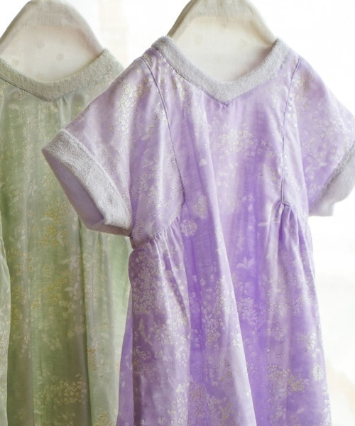 NAOMI ITO（ナオミイトウ）の「【NAOMI ITO】ラナ ワンピース 80cm・90cm・100cm・110cm（ワンピース・キッズ・ライトグリーン/ラベンダー・80ｃｍ/90cm/110cm/100cm）」の9枚目の写真