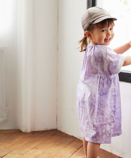 NAOMI ITO（ナオミイトウ）の「【NAOMI ITO】ラナ ワンピース 80cm・90cm・100cm・110cm（ワンピース・キッズ・ライトグリーン/ラベンダー・80ｃｍ/90cm/110cm/100cm）」の4枚目の写真