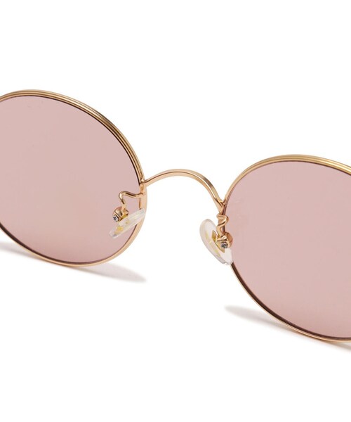NATURAL BEAUTY BASIC（ナチュラルビューティーベーシック）の「メタルラウンドグラス（サングラス・レディース・ベージュ/ピンク・ﾌﾘ-）」の12枚目の写真