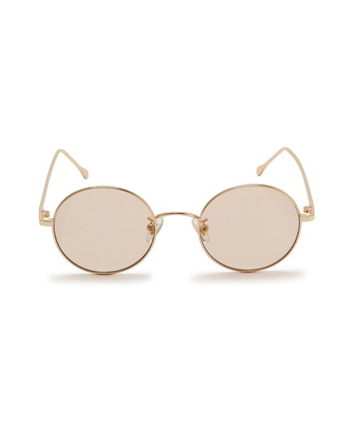 NATURAL BEAUTY BASIC（ナチュラルビューティーベーシック）の「メタルラウンドグラス（サングラス・レディース・ベージュ/ピンク・ﾌﾘ-）」の8枚目の写真